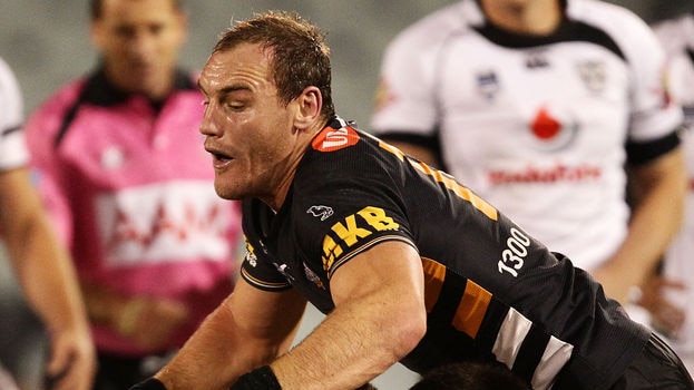 Pioneer...Tigers forward Gareth Ellis is one of the Englishmen building their careers in the NRL.