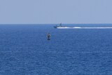 An Israeli Navy vessel patrols in the Mediterranean Sea.