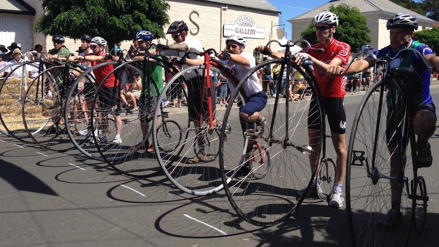 National Penny Farthing Championship at Evandale, February 23 2014