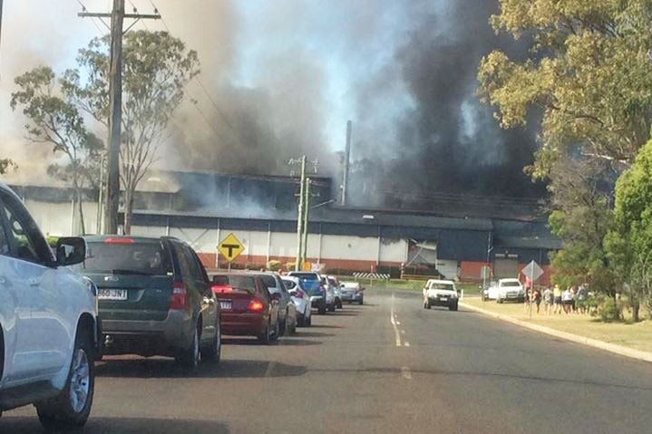 Kingaroy pig abattoir Swickers on fire