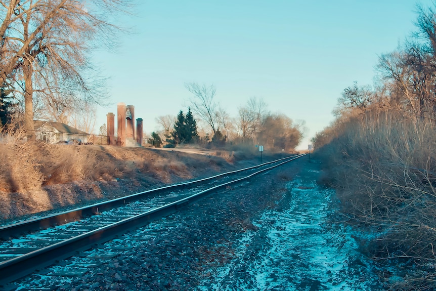 Railway tracks.