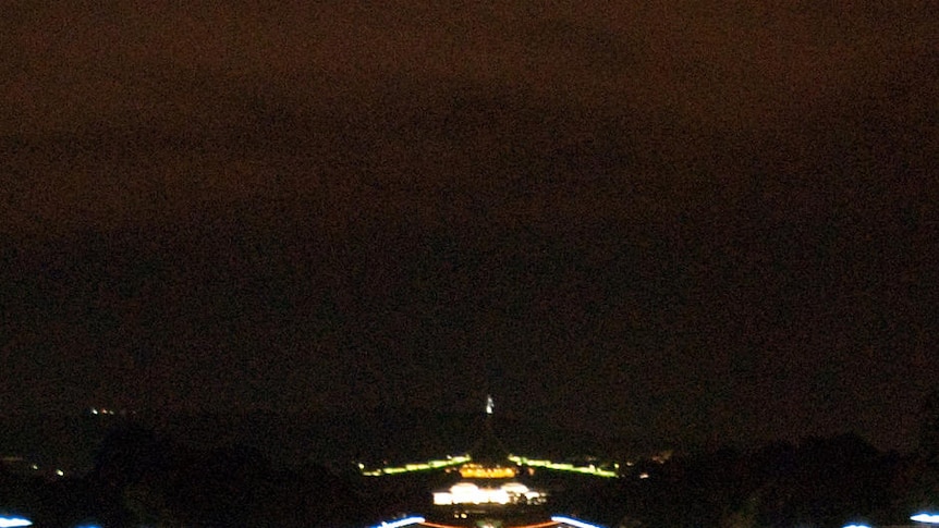 Lest we forget: About 28,000 people gathered for the dawn service at the Australian War Memorial.