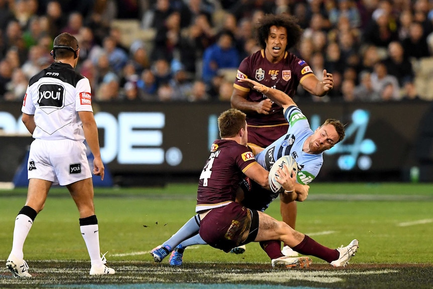 James Maloney is tackled