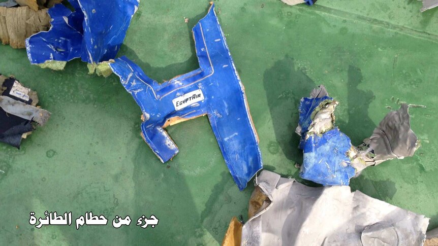 Debris from EgyptAir flight MS804