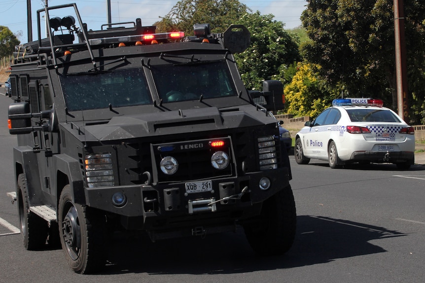 Police vehicle in Mount Gambier.