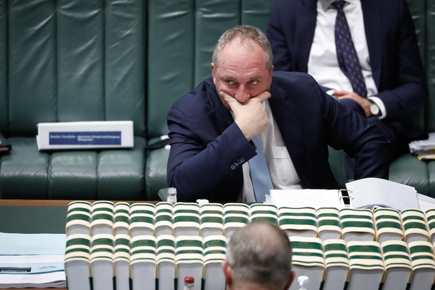 Barnaby Joyce at Question Time. June 2021.