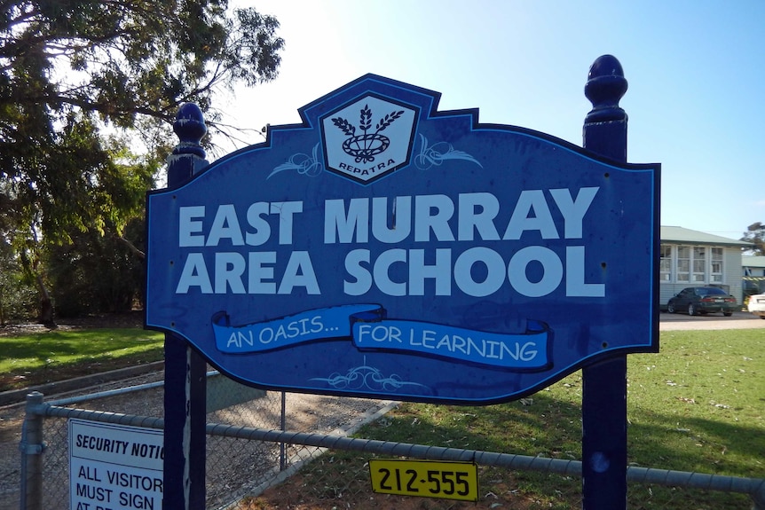 Sign outside the East Murray Area School