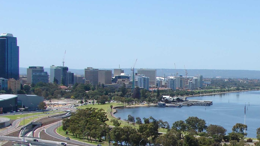 Swan River and city