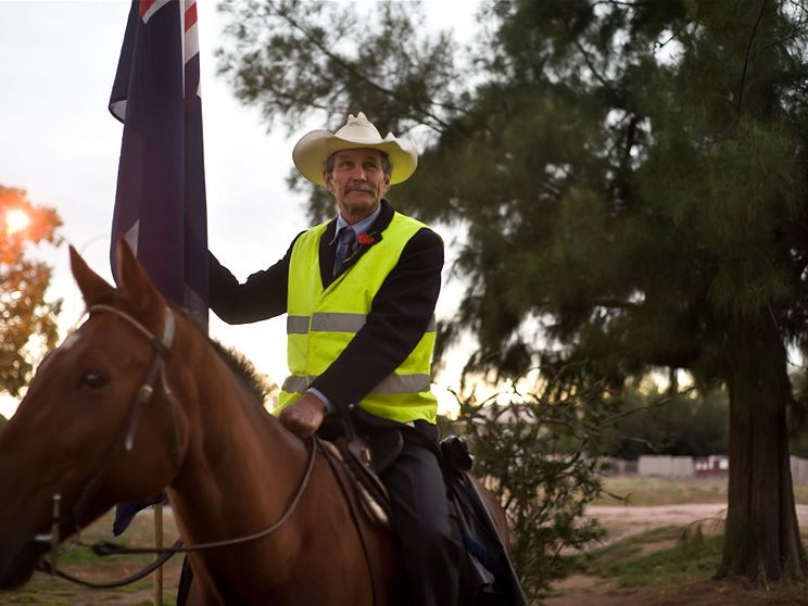Third year horses have been part of the Anzac Day commemoration at Gladstone