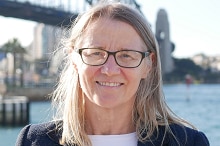 Inspector-General of Taxation Karen Payne near the Sydney Harbour Bridge.