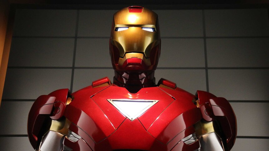 Iron Man's Mark VI suit on display at GOMA