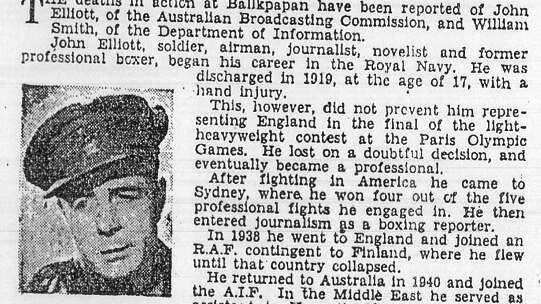 The ABC's brief obituary for John Elliott.