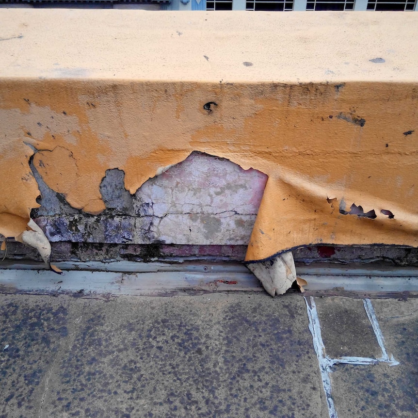 Some of the decay at Flinders Street Station