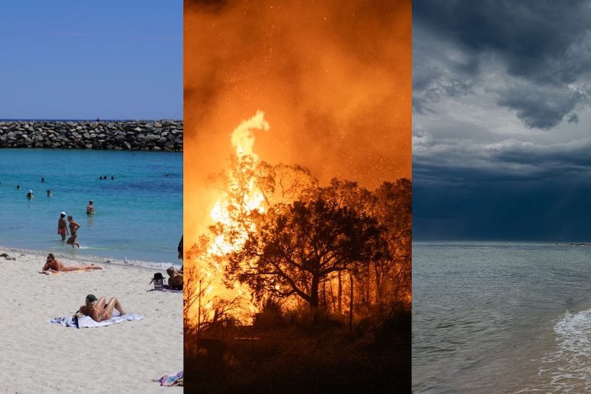 Sunny weather, bushfires and storms in 2023