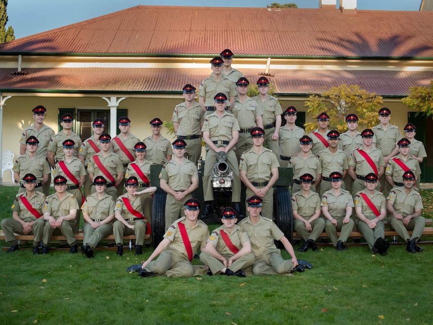 The class of 2014 at Royal Military College Duntroon in Canberra.