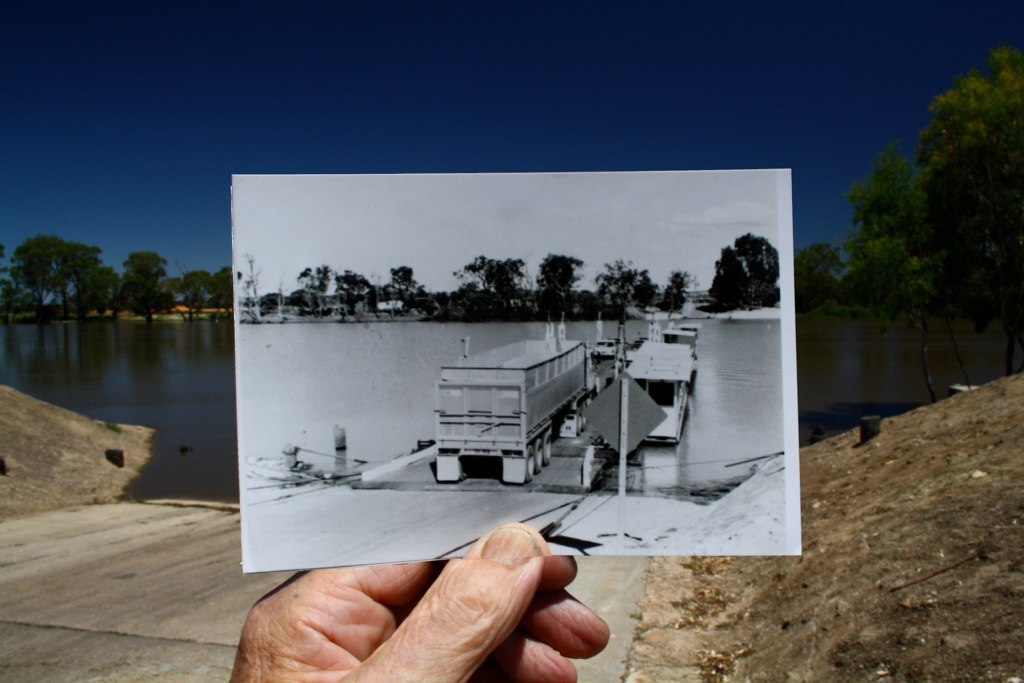 A photo of an old photo of a ferry