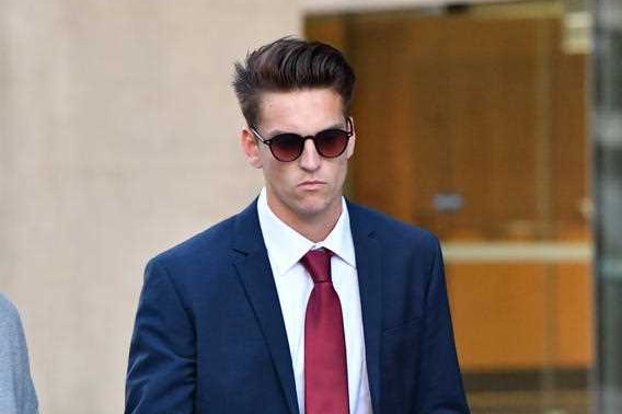 Jacob Watson leaves the District Court in Brisbane, Wednesday, July 26, 2017.