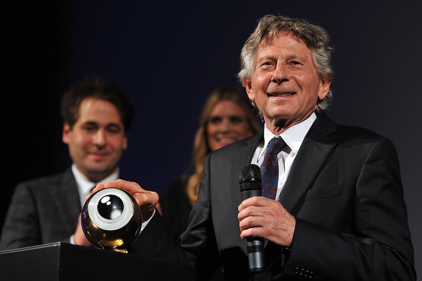 Roman Polanski accepts the lifetime achievement award of the Zurich Film Festival 2011