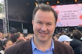 Former Tasmanian Liberal senator David Bushby at Triple J One Night Stand in St Helens, September Tasmania, 2018.