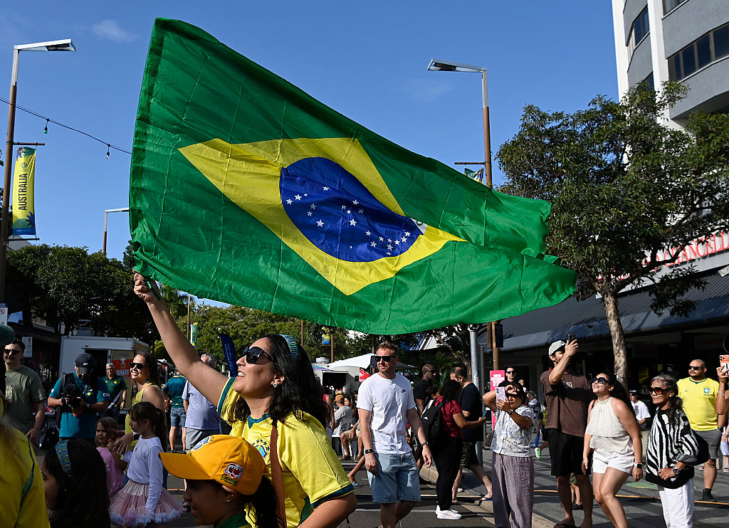 Live: Brazil fans descend on Townsville ahead of Socceroos clash