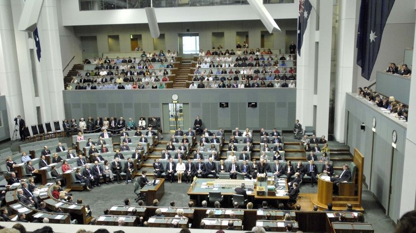 The House of Representatives sits and listens