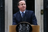 British prime minister David Cameron announces a date for a referendum on membership of EU