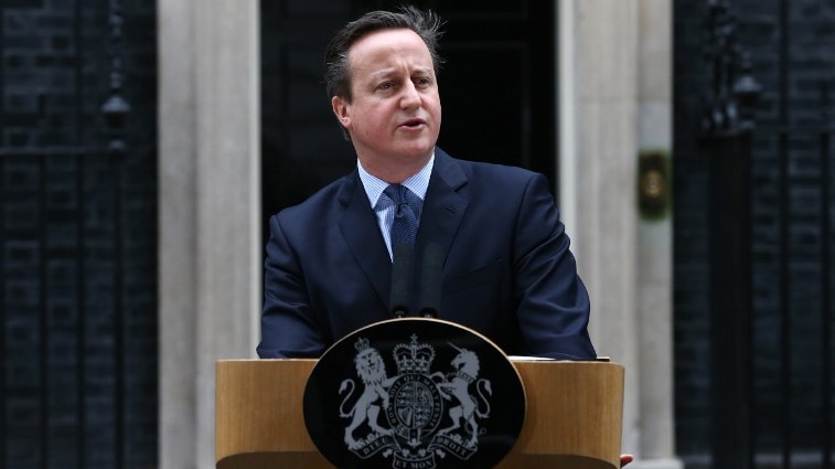 British prime minister David Cameron