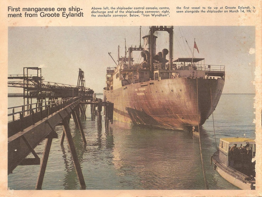an old newspaper clipping of a ship