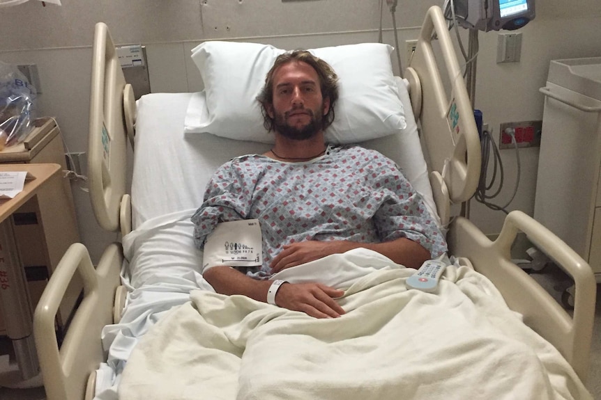 Owen Wright in hospital