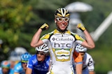 Cavendish celebrates stage two win