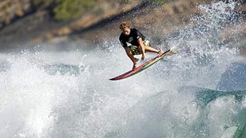 Making waves ... Firewire has taken a high-tech approach to surfing.