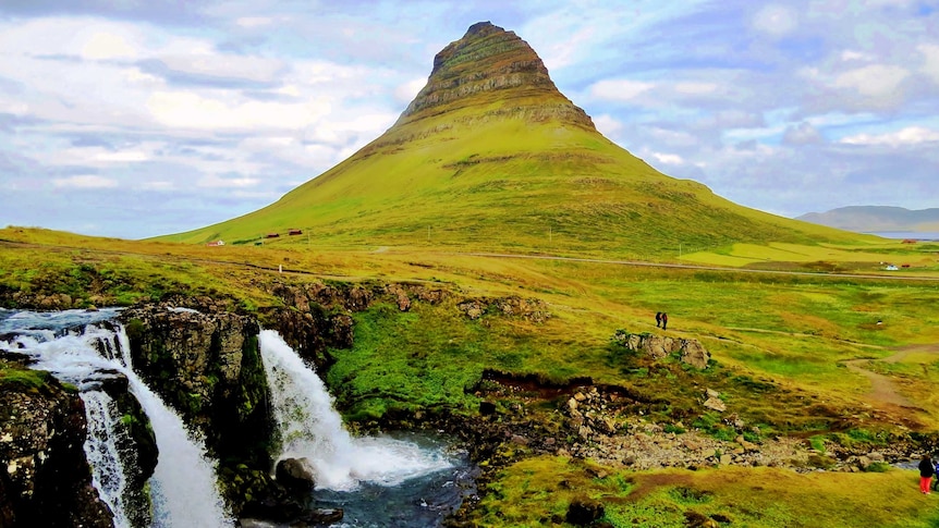 One of Iceland's top five visited places is the iconic small mountain of Kirkjufell in west Iceland