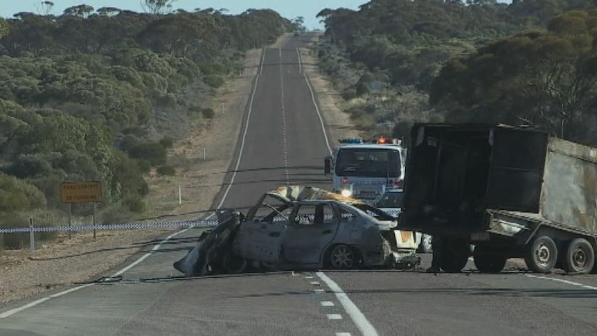 Two killed in fiery collision