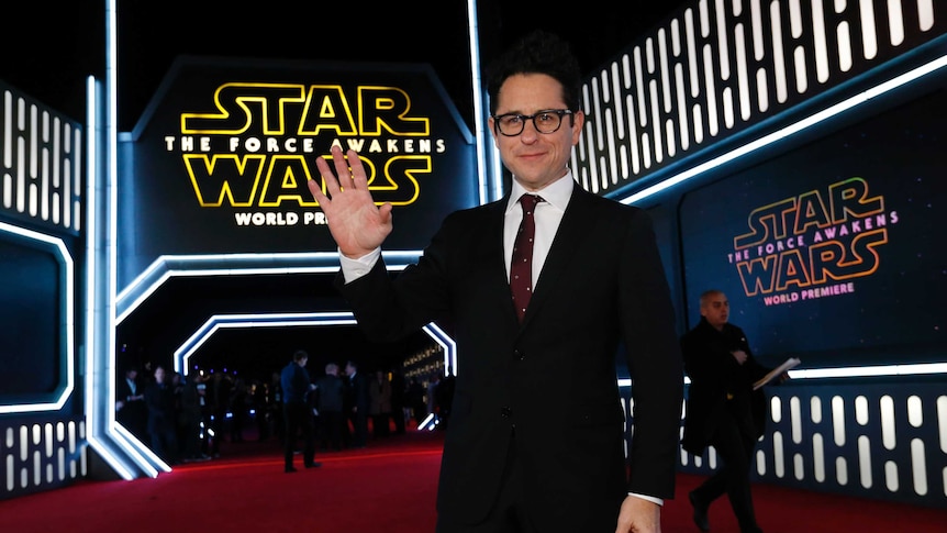 Director JJ Abrams arrives at the premiere of "Star Wars: The Force Awakens" in Hollywood