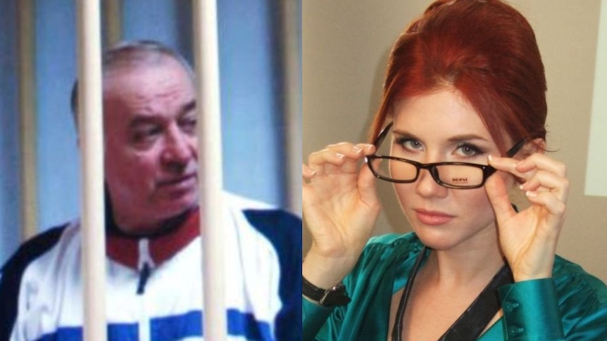 Double agents Sergie Skripal (L) and Anna Chapman (R) were part of a 2010 US spy swap.