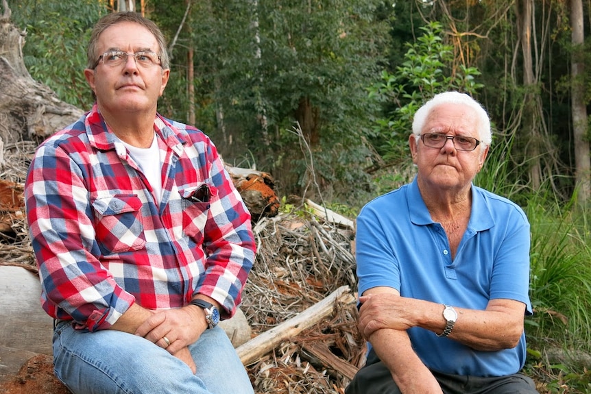 Jimmy Fisher (left) and Patrick Murphy (right), who have both worked in the forestry industry.