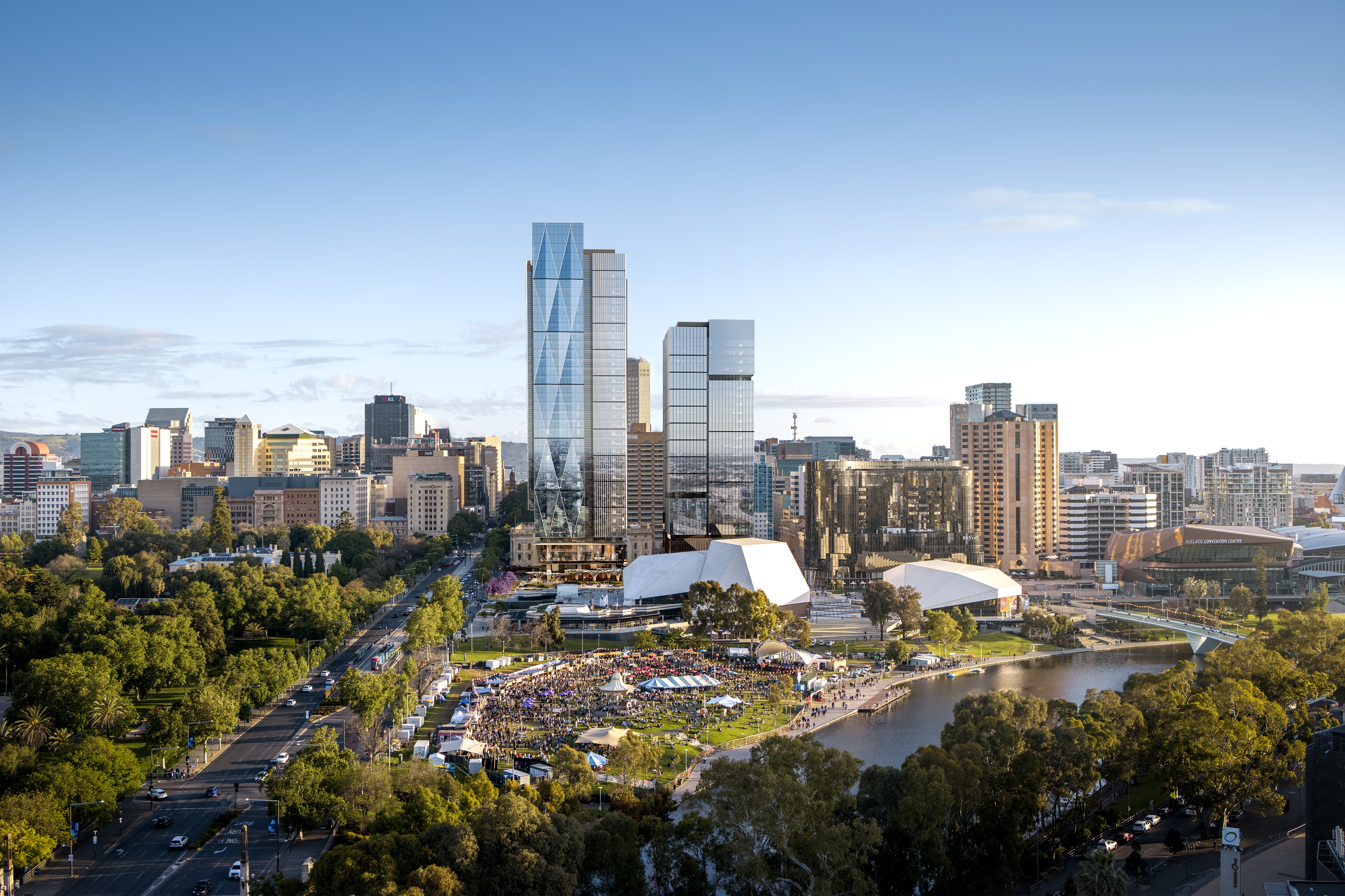 Construction starts on Adelaide's first skyscraper amid continued opposition