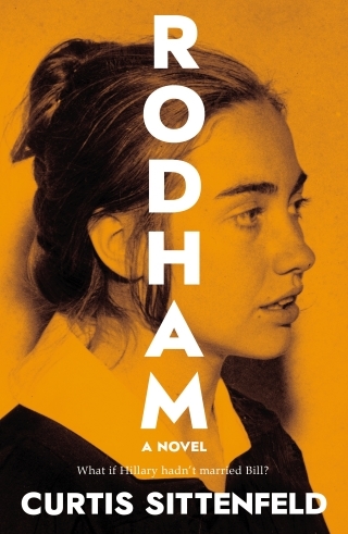 The book cover of Rodham by Curtis Sittenfeld featuring a photo of a young Hillary Clinton