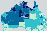 Map shows homelessness touches every part of Australia.