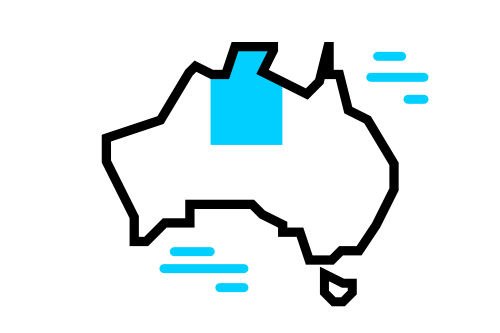 A map of Australia with Northern Territory highlighted.