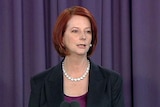 Prime Minister Julia Gillard speaks at the National Press Club