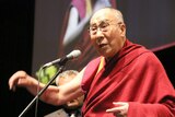 The Dalai Lama told a Brisbane audience his main message was always "love".