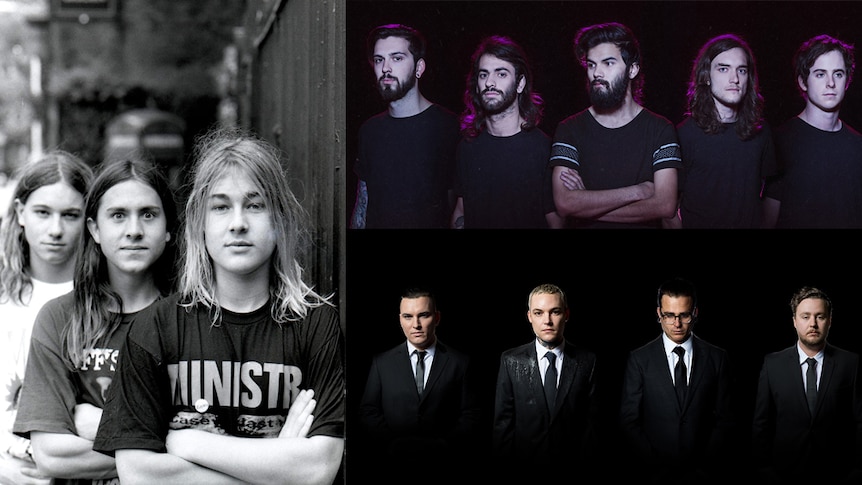 Silverchair composite image with Northlane and Amity Affliction