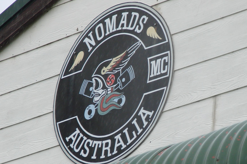 A sign that says 'Nomads MC Australia'