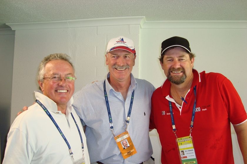 Drew Morphett, Dennis Lillee and Terry Alderman