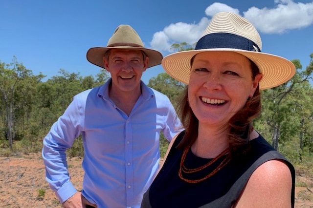 Lynne Walker standing with Michael Gunner