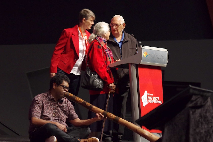 WA Labor party president Carolyn Smith assuring the Indigenous representatives the walk out was not about them.