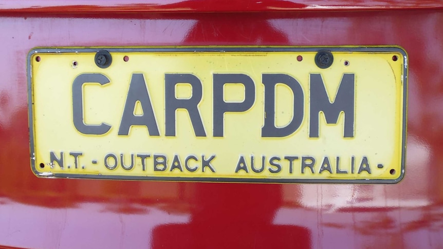 A Northern Territory registration plate reading CARPDM - representing the Latin phrase carpe diem.