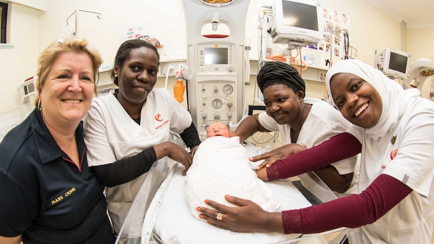 Tanzanian midwives can deliver up to 30 babies per shift