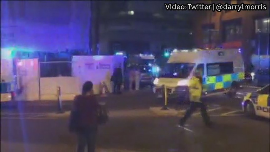 Ambulances respond to Manchester incident
